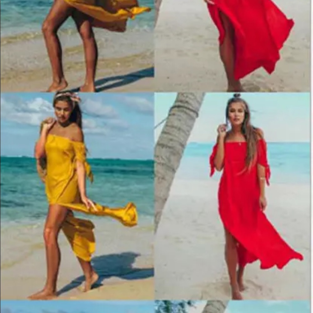 Beautiful red cover up - Picture 4 of 4